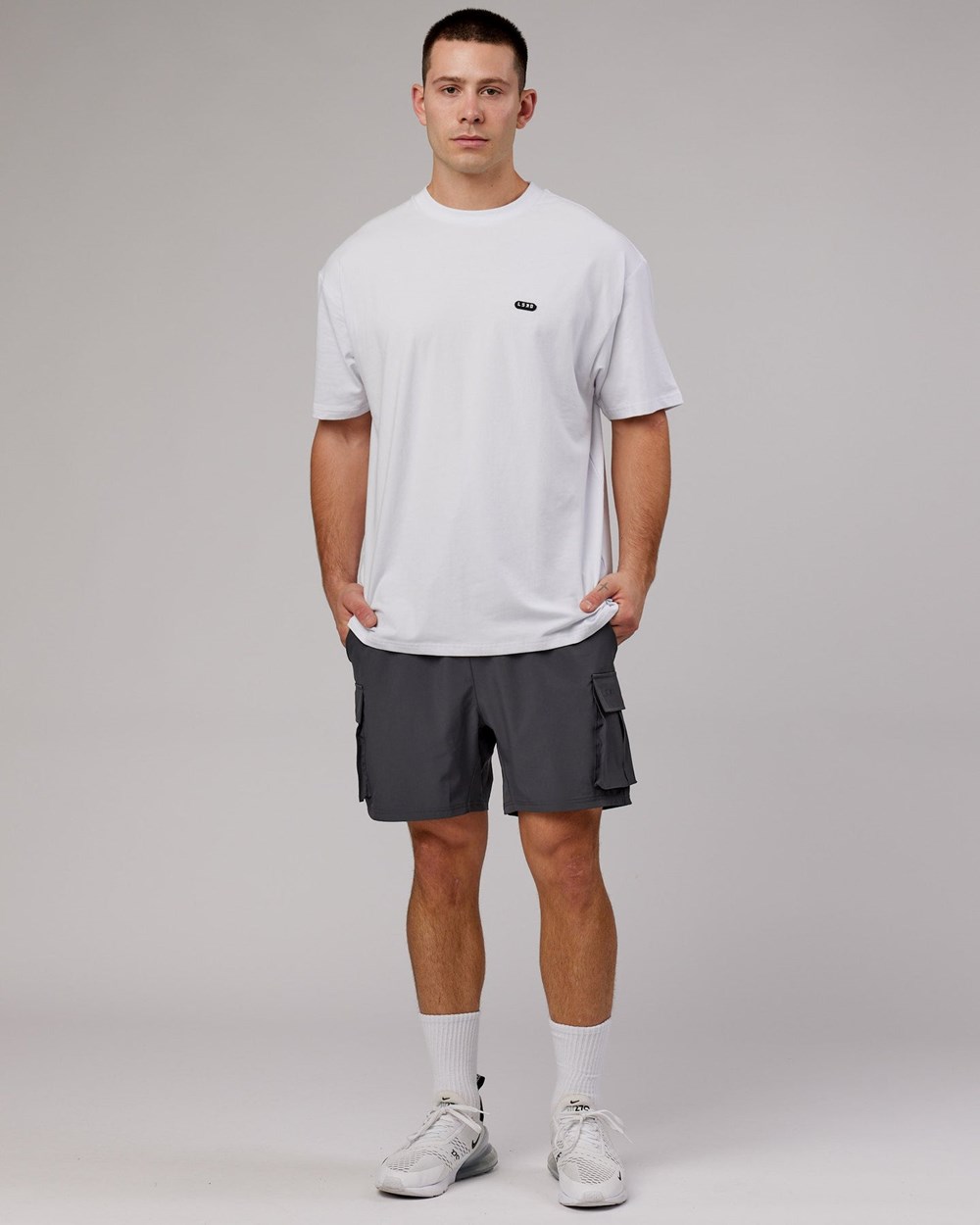 White LSKD Capsule FLXCotton Tee Oversize | VQ6502138