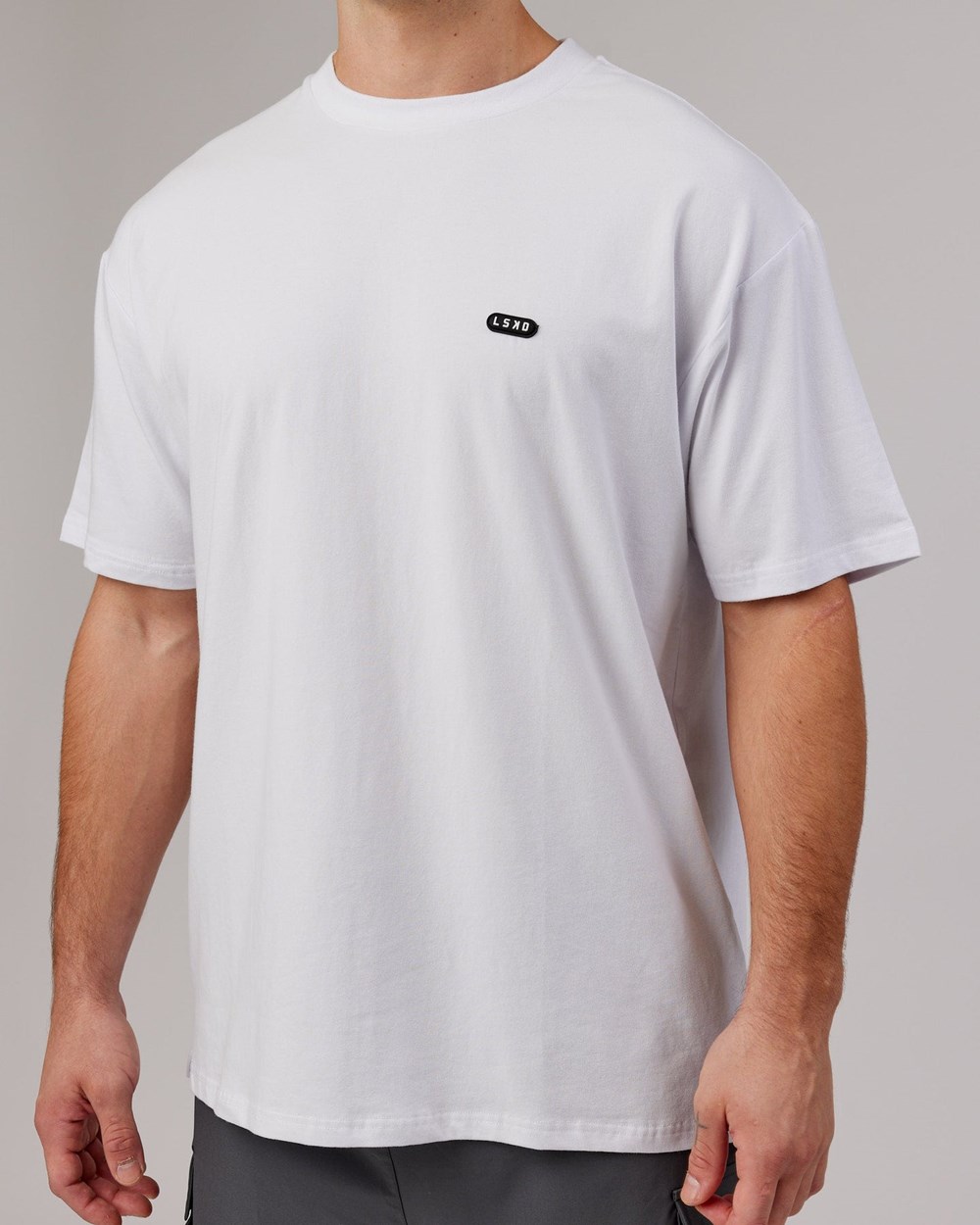 White LSKD Capsule FLXCotton Tee Oversize | VQ6502138