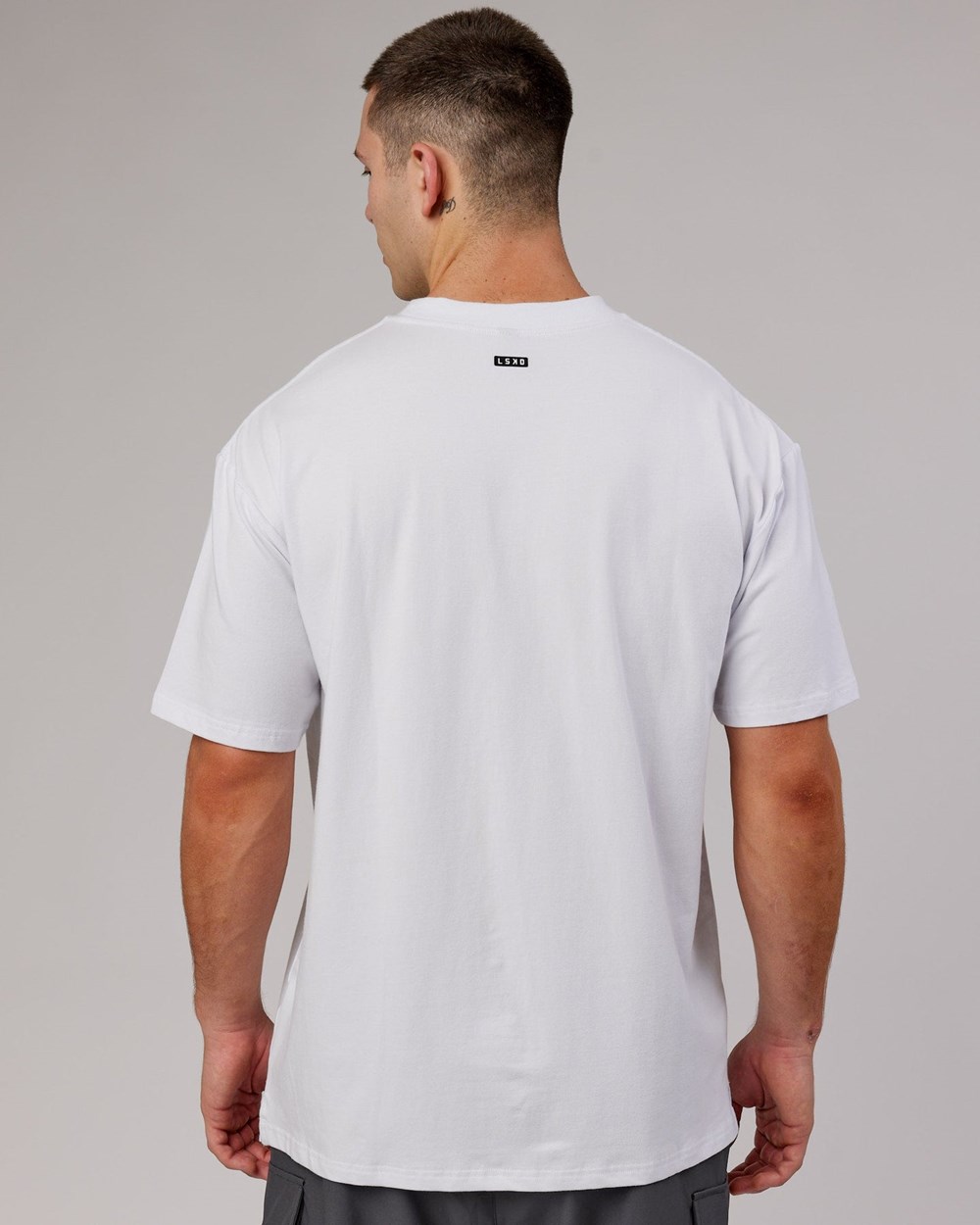 White LSKD Capsule FLXCotton Tee Oversize | VQ6502138