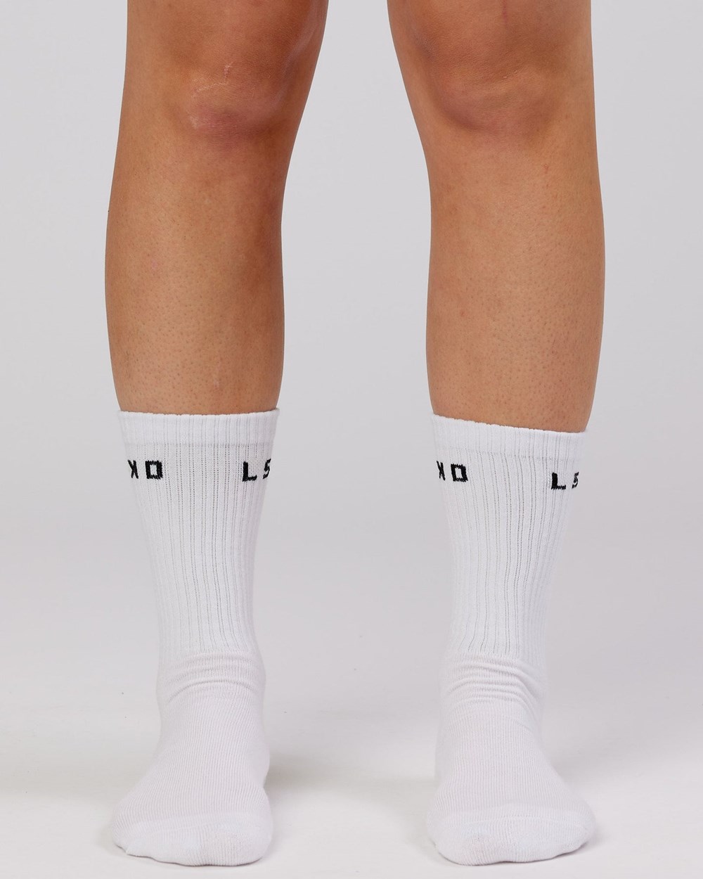 White LSKD Daily 3 Pack Crew Sock | ZP7925860