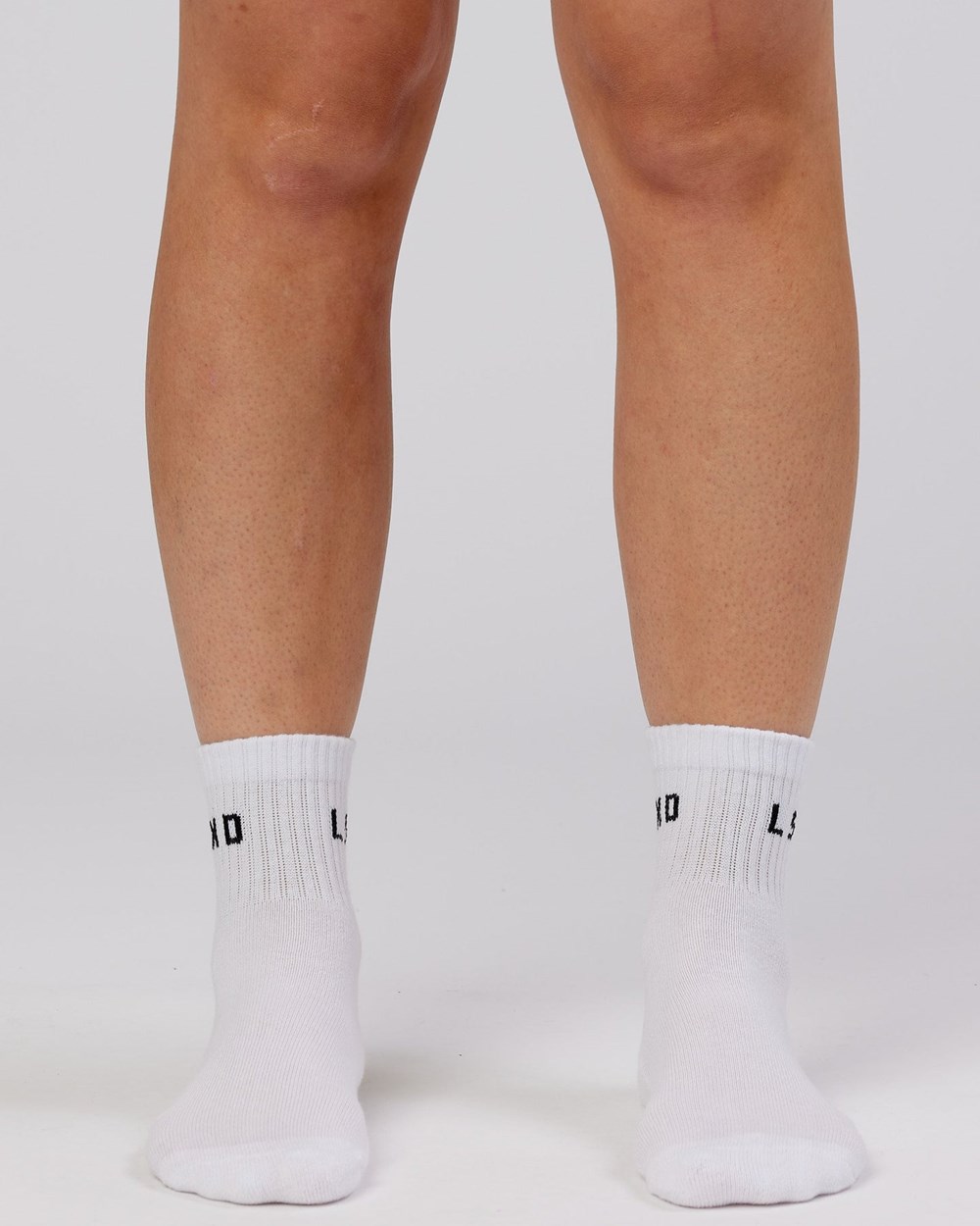 White LSKD Daily Quarter Crew Sock | DJ9160785