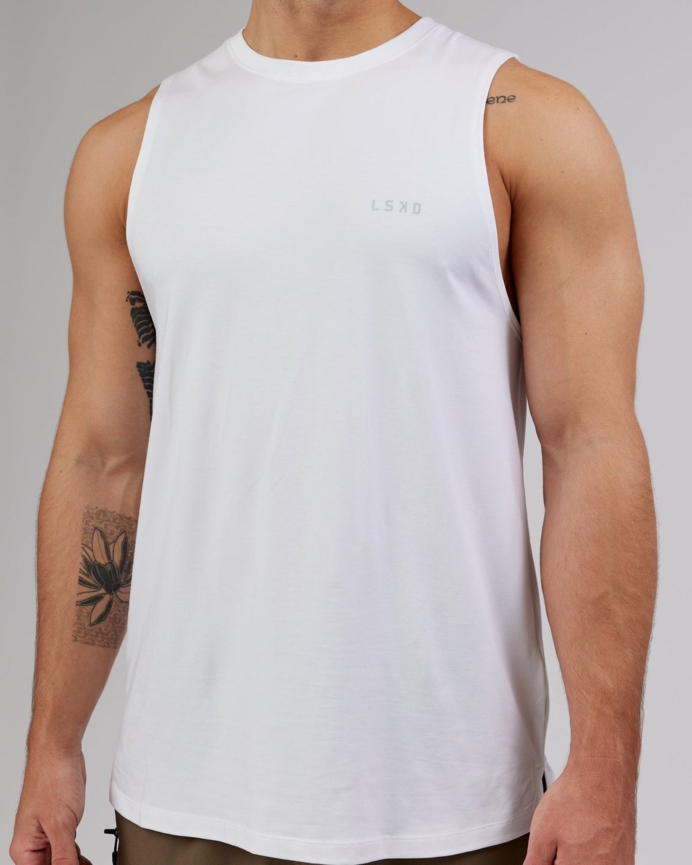 White LSKD Deluxe PimaFLX Tank | AZ0416528