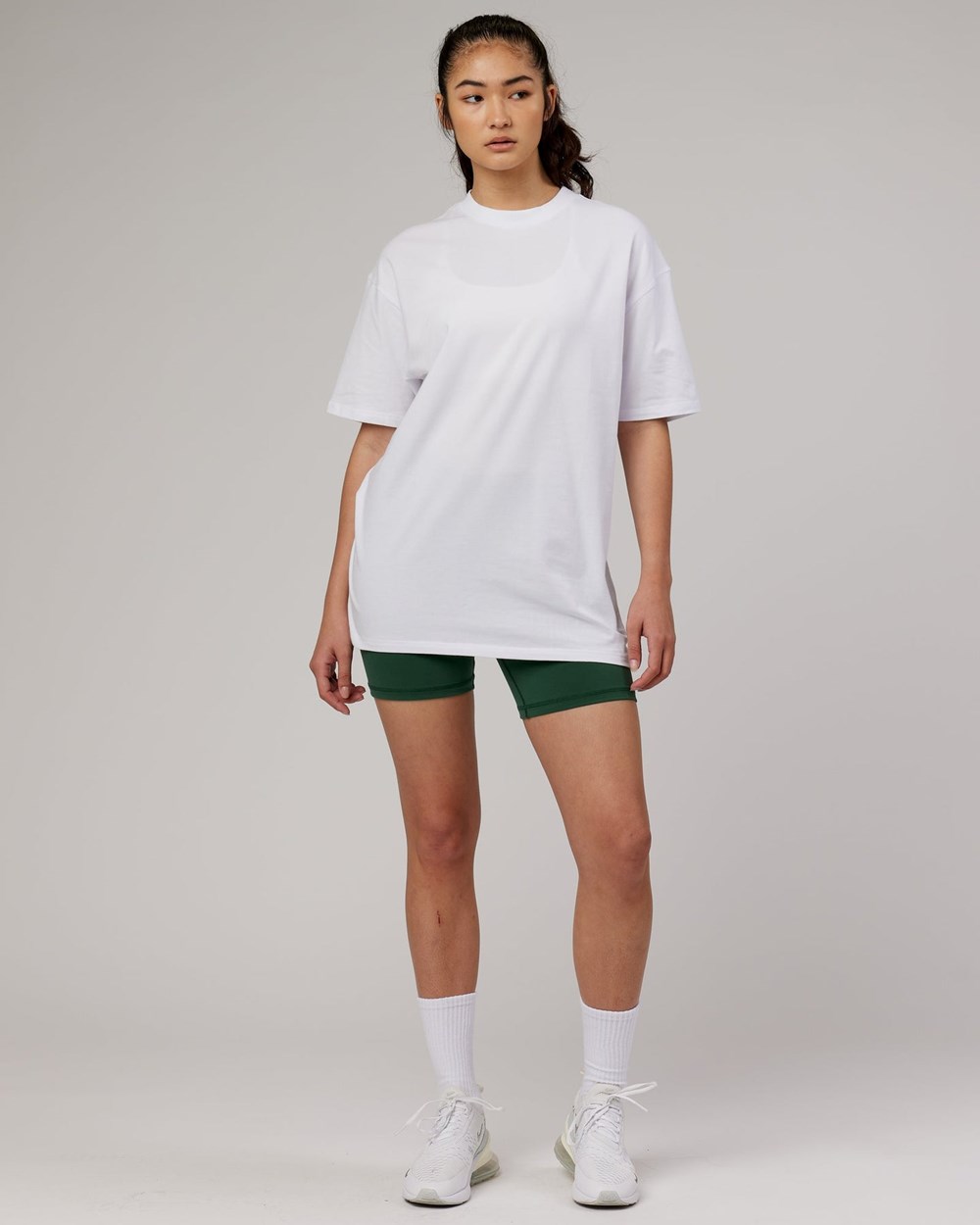 White LSKD DownLow FLXCotton Oversize Tee | ZD0561239