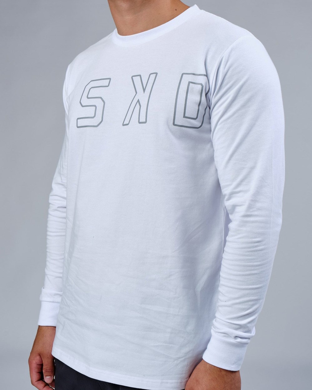 White LSKD Expand FLXCotton LS Tee | AG9306574