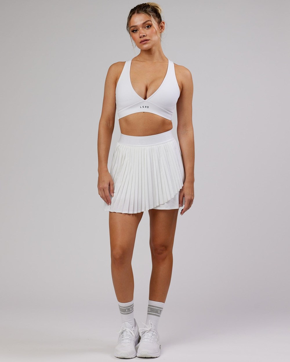 White LSKD Match Point Tennis Skirt | KB6879513