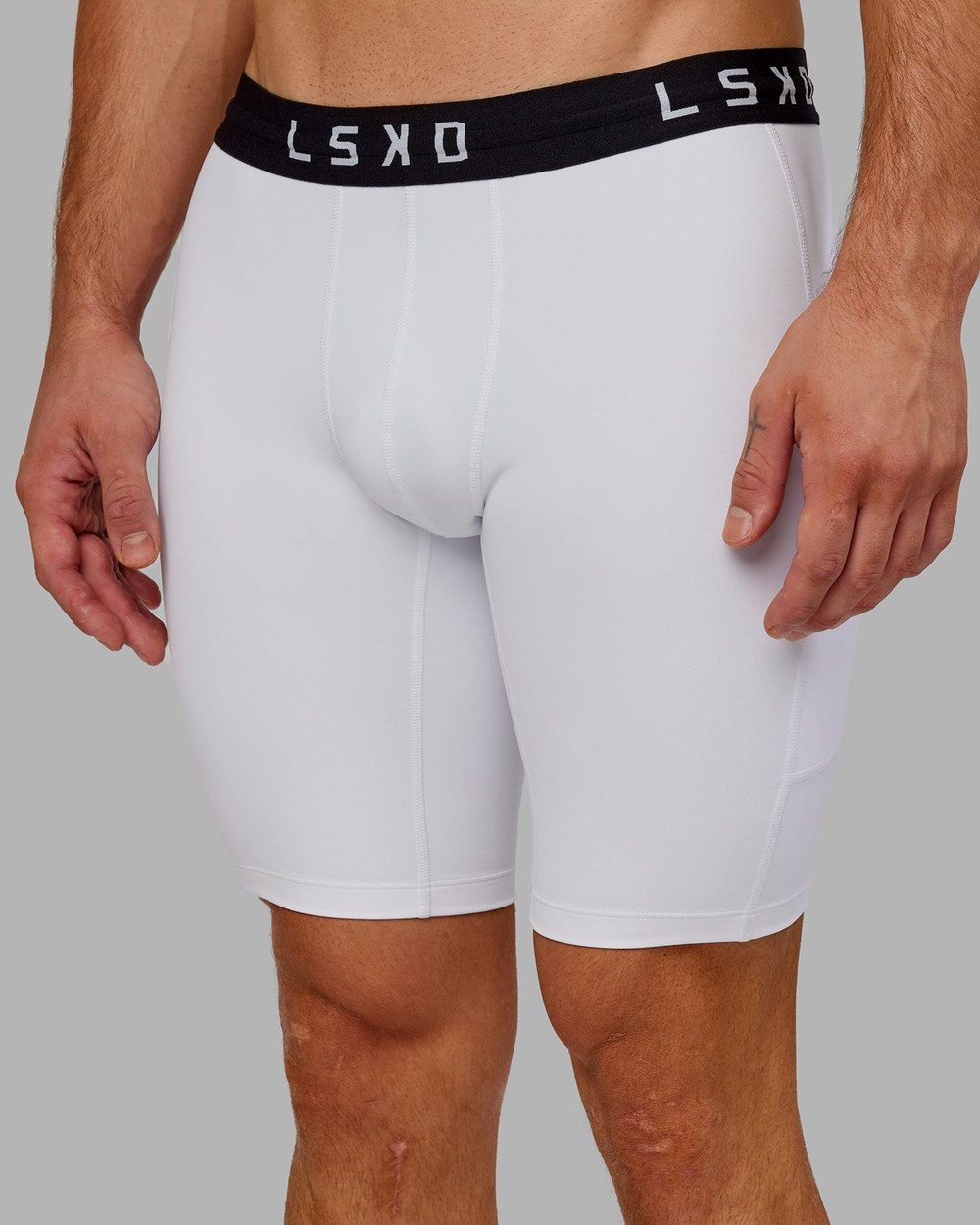 White LSKD Perform Short Tight | EG2841763