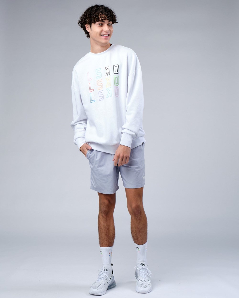 White LSKD Progress Sweater Oversize | GW3490568