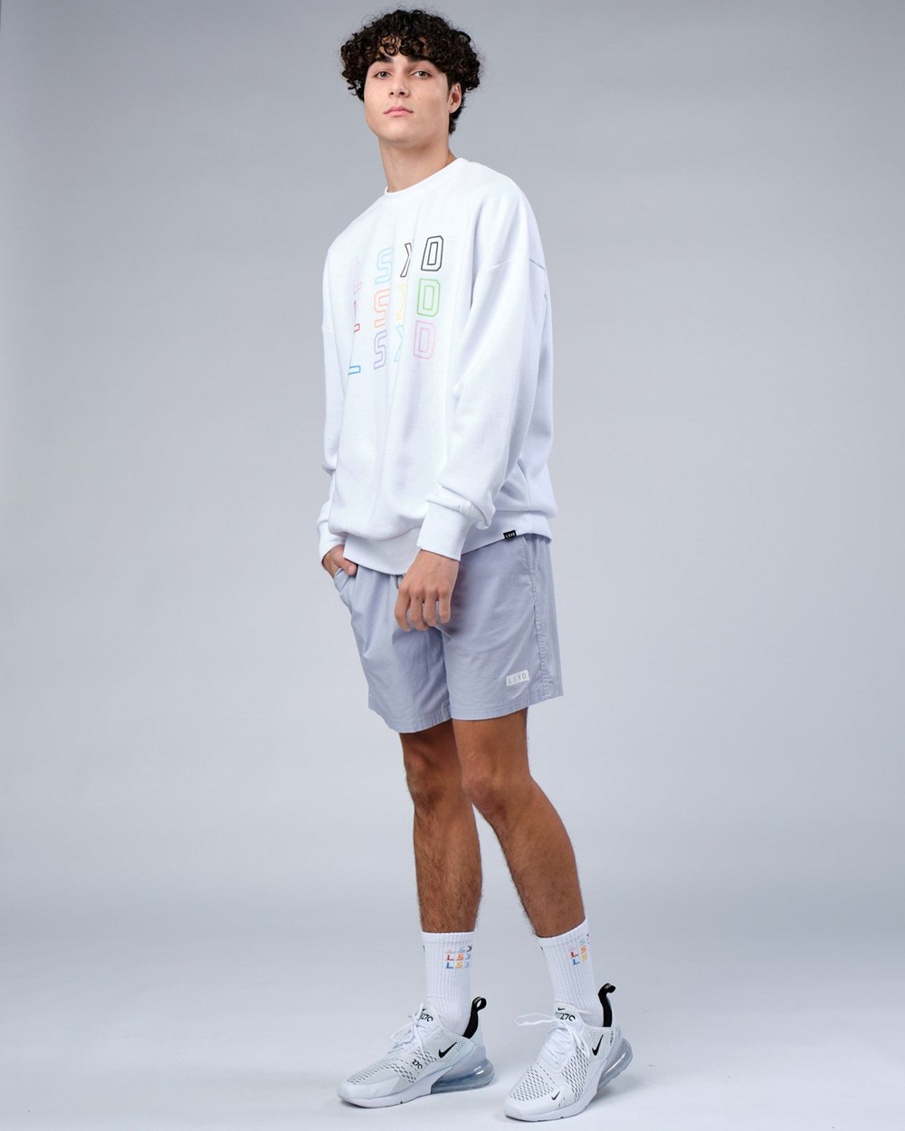 White LSKD Progress Sweater Oversize | GW3490568