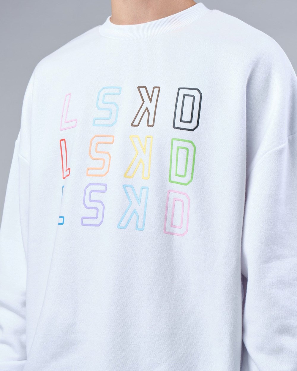 White LSKD Progress Sweater Oversize | GW3490568