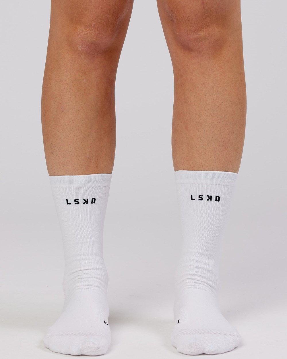 White LSKD Rep Performance Crew Sock | IH6394801