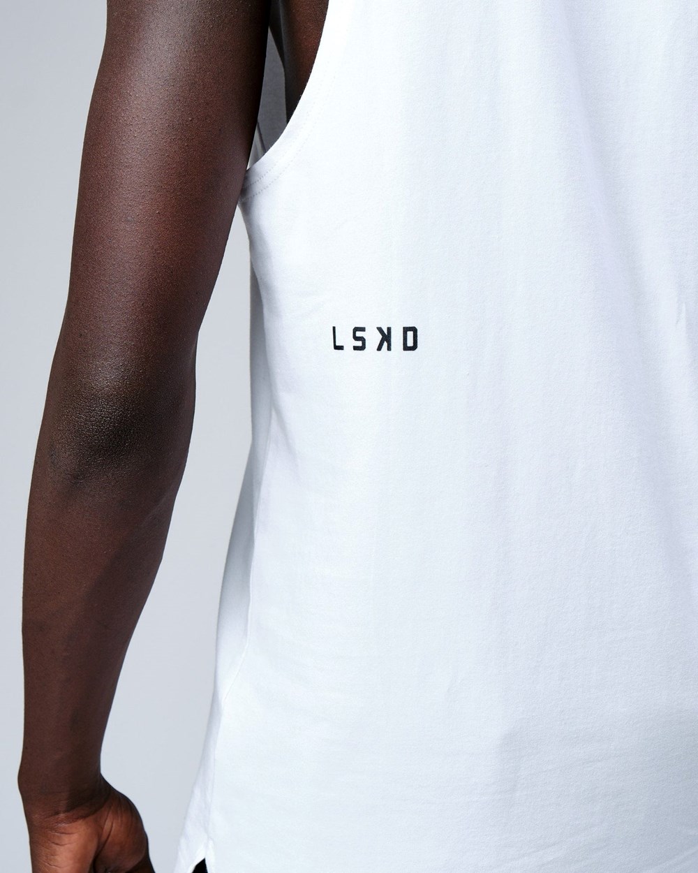 White LSKD Rival FLXCotton Training Fit Tank | QS9047536