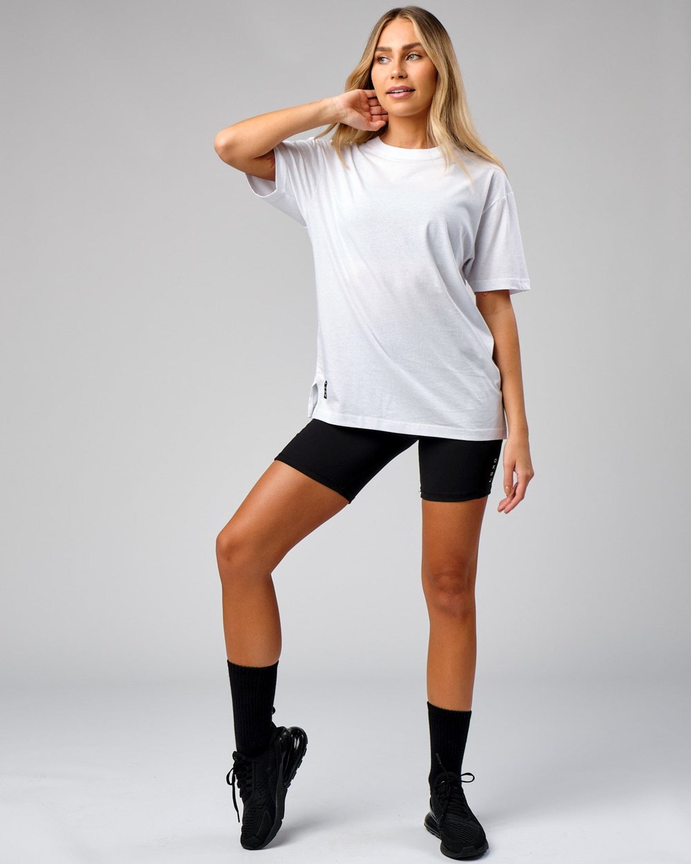 White LSKD Span Tee Oversize | IJ2514893