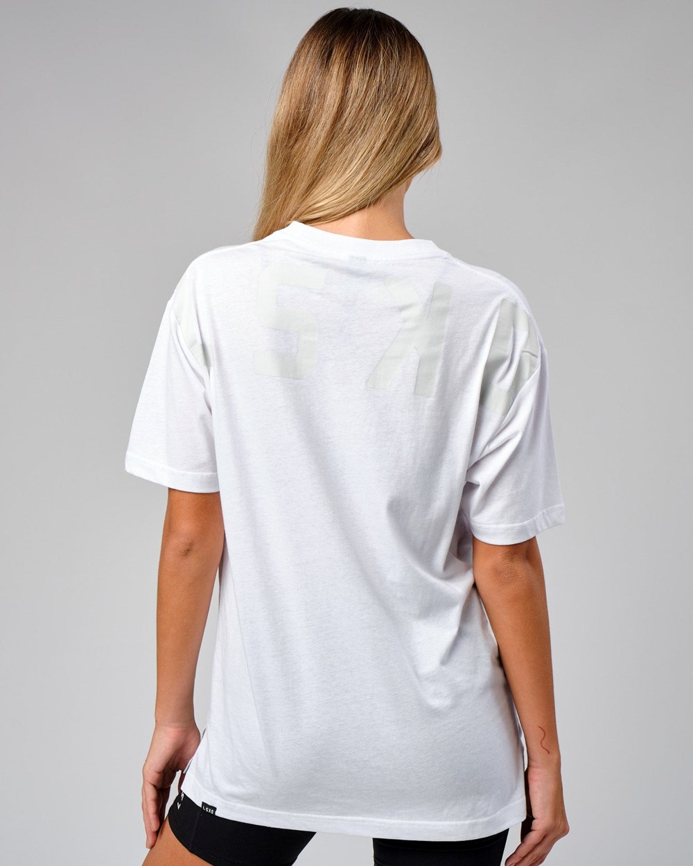 White LSKD Span Tee Oversize | IJ2514893