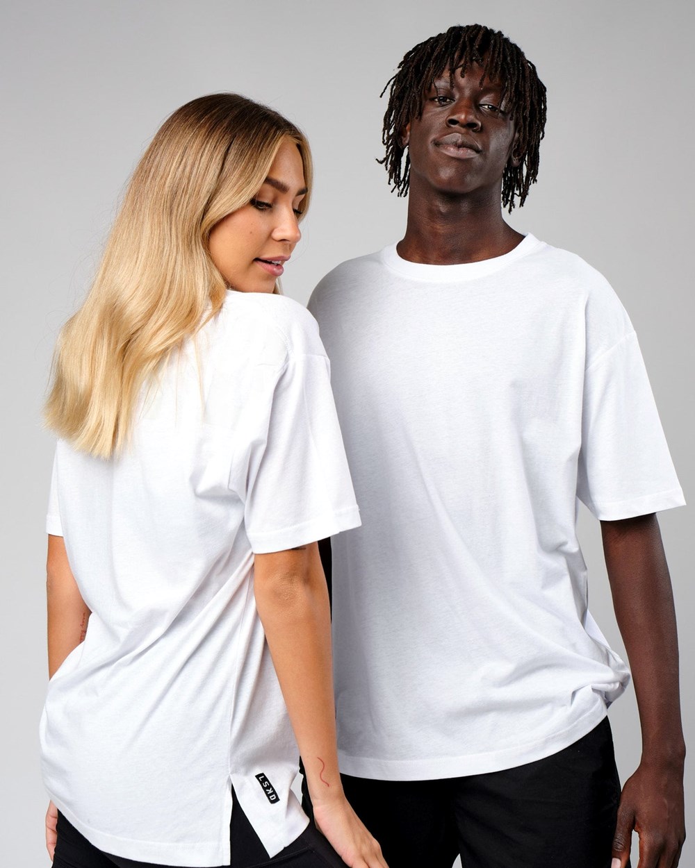 White LSKD Span Tee Oversize | JQ3890561