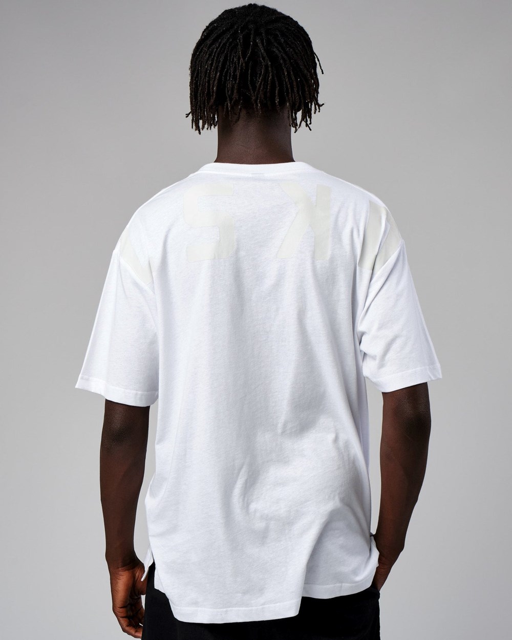 White LSKD Span Tee Oversize | KC6387024