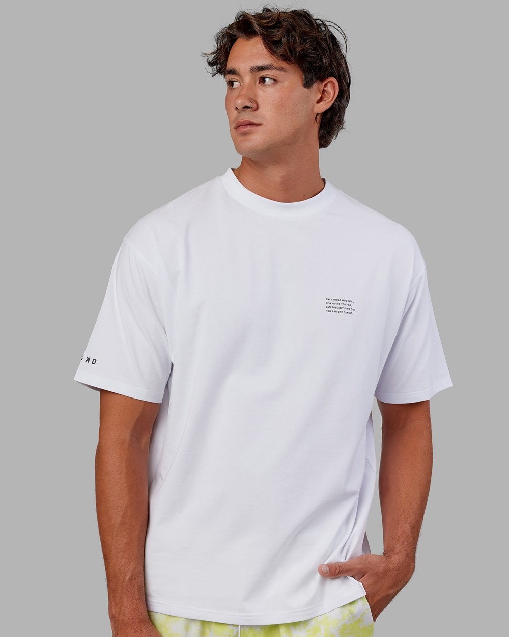 White LSKD Strive FLXCotton Tee Oversize | HC9051647