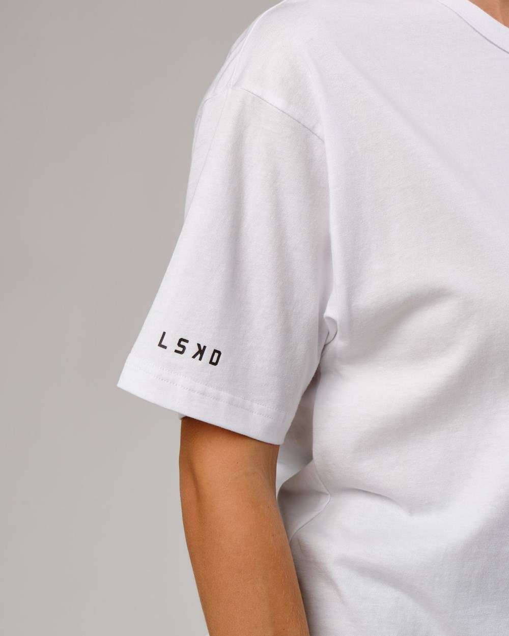 White LSKD Taylor Tee Oversize | BV3049576