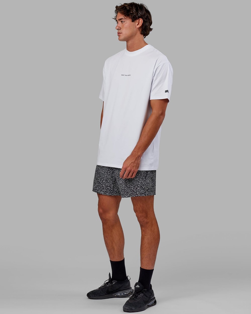 White LSKD Trust The Process FLXCotton Tee Longline Oversize | UA1920856