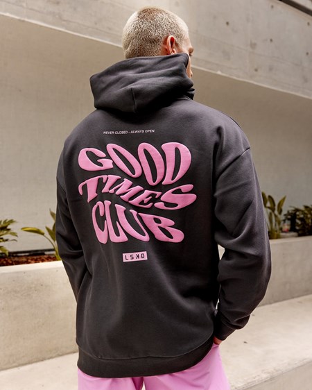 Asphalt / Pink LSKD Good Times Hoodie Oversize | XC9314527