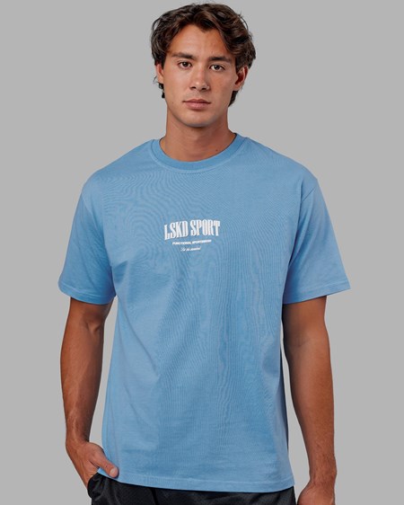 Azure Blue LSKD Standard Heavyweight Tee Oversize | NZ4175096