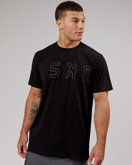 Black / Black LSKD Expand FLXCotton Tee | LF6781423