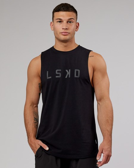 Black / Black LSKD Power FLXDRY Training Fit Tank | FU1290456