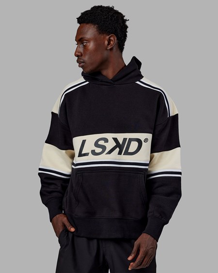 Black / Bone LSKD A-Team Hoodie Oversize | AU3268140