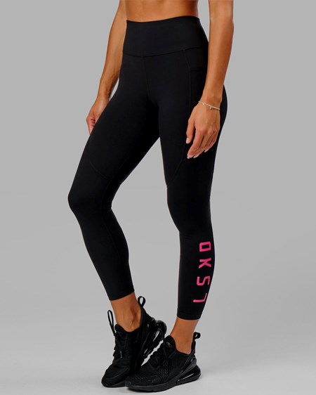 Black / Boysenberry LSKD Rep Full Length Legging | KP5208931