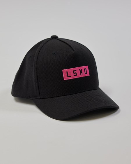 Black / Flamingo LSKD Cornerstone Snapback Hat | NC7925038