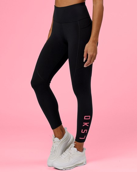 Black / Flamingo LSKD Rep 7/8 Length Legging | ML7846209