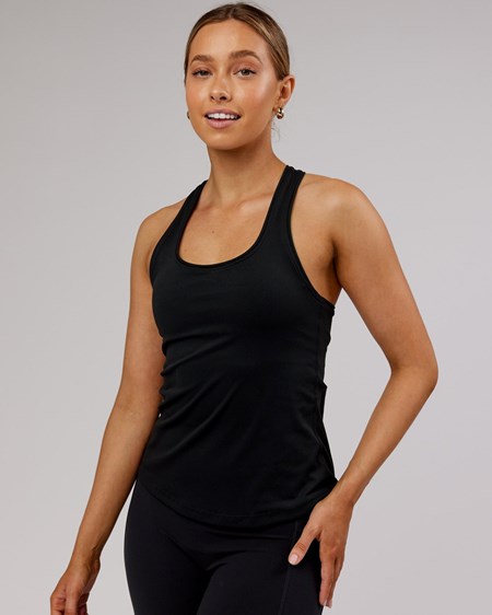 Black LSKD Lift Shelf Bra Performance Tank | UV7289045