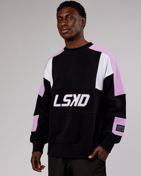 Black / Lilac LSKD Slam Sweater Oversize | MO0573648