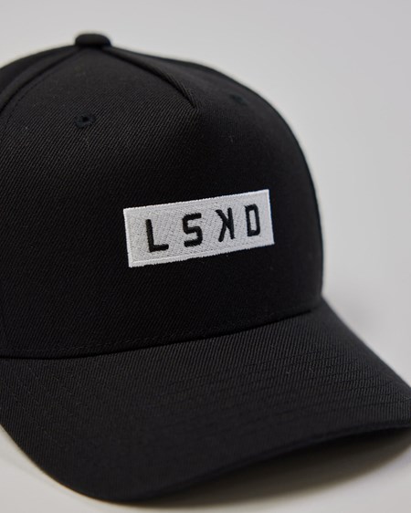 Black / White LSKD Cornerstone Snapback Hat | XR2763045