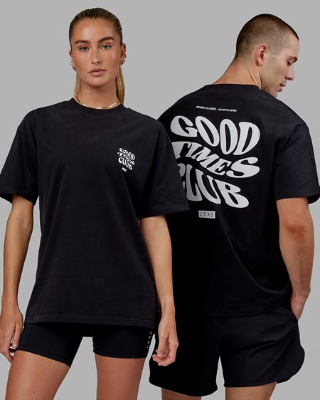 Black / White LSKD Good Times Heavyweight Tee Oversize | BN3647129