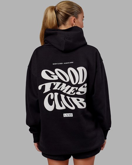 Black / White LSKD Good Times Hoodie Oversize | CY4587036