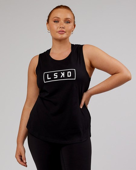 Black / White LSKD Luna Tank | WA8102643