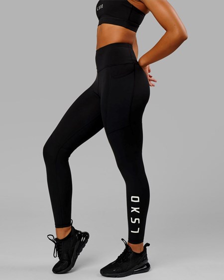 Black / White LSKD Rep Full Length Legging | EW5896423