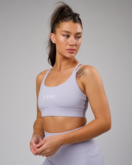 Cosmic Sky LSKD Bridge Recycled Sports Bra | TZ2386051