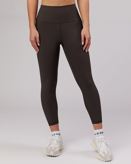 Dark Walnut LSKD Balance Ribbed 7/8 Length Legging | GE4312609