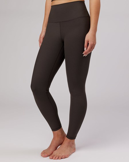 Dark Walnut LSKD Balance Ribbed Full Length Legging | WO1278056