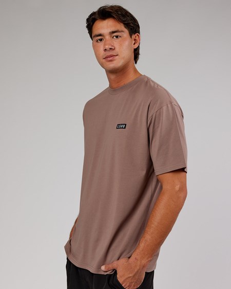 Deep Taupe LSKD Iconic FLXCotton Tee Oversize | QJ0387924