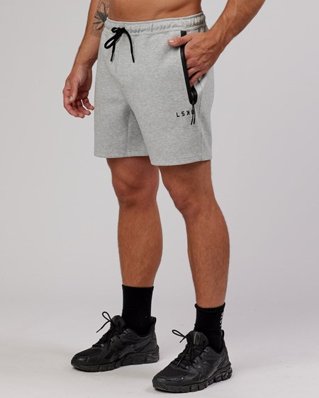 Lt Grey Marl LSKD Athlete ForgedFleece Track Short | LR8974625