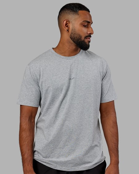 Lt Grey Marl LSKD Base FLXCotton Tee | OH5320481