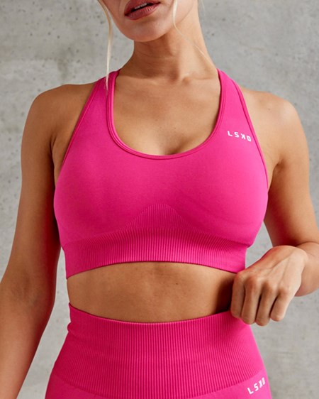 Magenta LSKD Limitless Seamless Sports Bra | DK6849275