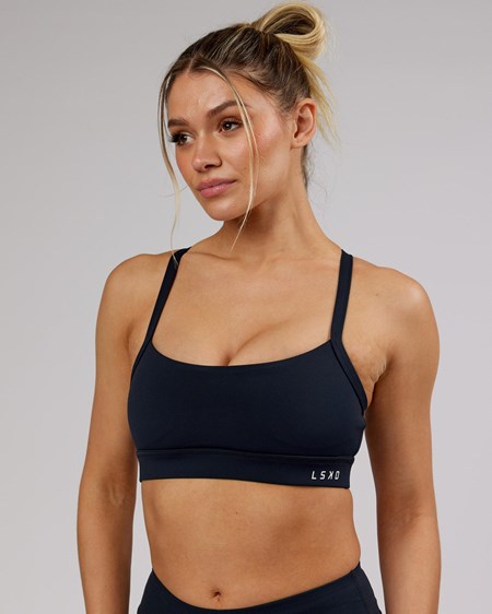 Navy LSKD Momentum Sports Bra | FR6978053