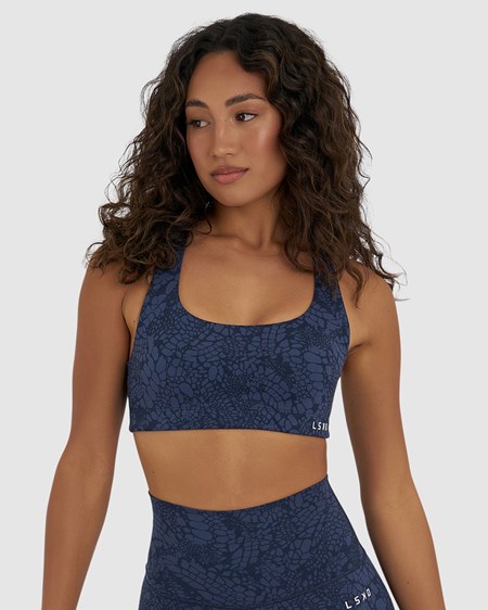 Navy Mamba LSKD Base Sports Bra | JC5619743