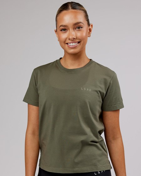 Olive Fade LSKD Deluxe PimaFLX Tee | YR3912457