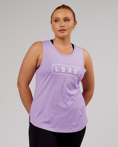 Pale Lilac LSKD Luna Tank | FY5437801