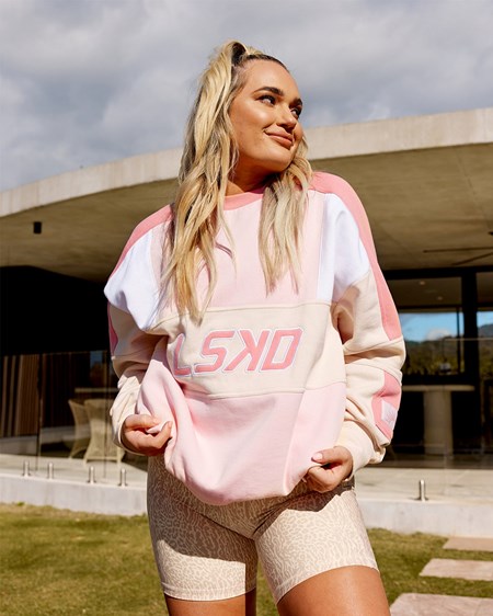 Peach Multi LSKD Slam Oversize Sweater | WC5467931