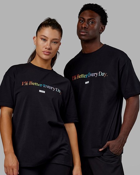 Pride / Black LSKD 1% Better FLXCotton Tee Oversize | TO9246837